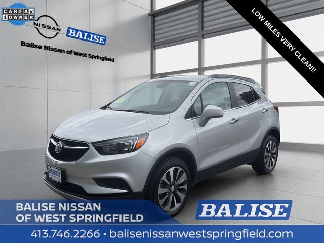 2022 Buick Encore Preferred in Quicksilver Metallic — front three-quarter view