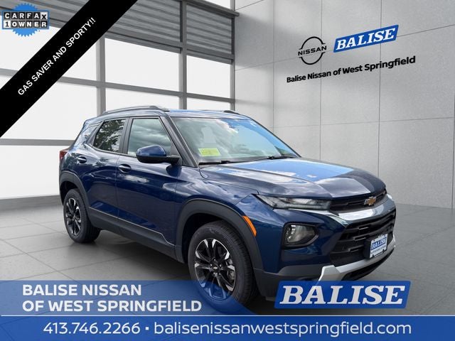 2023 Chevrolet TrailBlazer LT in Blue Glow Metallic — front three-quarter view